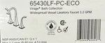 Brizo Virage 65430LF-PC-ECO Widespread Vessel Bathroom Faucet,chrome *new*. Fixed Price $579.99.