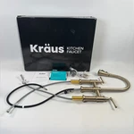 Kraus KPF-3121BG Allyn 3-FUNCTION Pullout Bridge Kitchen Faucet Brushed Gold. Fixed Price $320.00.