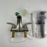 Moen 84603SRN Adler Two-handle Centerset Bathroom Faucet Brushed Nickel. Fixed Price $38.24.