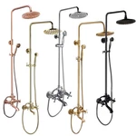 Wall Mount Bathroom Shower Faucet Handheld Sprayer Tub Mixer Tap Set. Fixed Price $100.80.