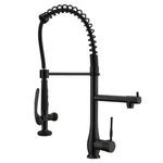 Wellfor Modern Kitchen Faucet Matte Black Single Handle Swivel. Fixed Price $195.00.