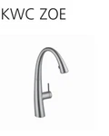 Kwc 10.201.122.127 Zoe Stainless Steel Faucet With Led Lighting. Fixed Price $1618.00.
