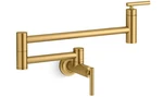 Kohler Purist K-35745-2MB Wall Mounted Kitchen Pot Filler Faucet Moderne Brass. Fixed Price $399.99.