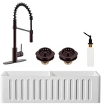 Westbrass BK236KS18-12 36" Double Bowl Sink. Fixed Price $900.00.