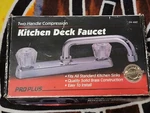 Waxman Pro Plus Two Handle Compression Kitchen Deck Faucet 04-460. Fixed Price $15.00.