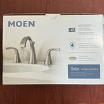 Moen Oxby WS84661SRN Widespread 2-HANDLE Bathroom Sink Faucet Brushed Nickel B43. Fixed Price $84.96.