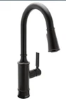 Moen 87679BL Gilden 1-HANDLE Kitchen Pulldown Faucet Matte Black. Fixed Price $129.99.