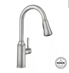 Read! Moen 87801SRS Conneaut 1.5 Gpm Hole Deck Mount Pull Down Kitchen Faucet. Fixed Price $89.10.