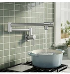 Kes Pot Filler Folding Kitchen Faucet Brass Double Joint Swing Arm Sink Fauce.... Fixed Price $67.49.