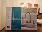 Peerless Two Handle Deck Mount Kitchen Faucet Stainless Steel P2943LF-SS- New. Fixed Price $70.00.