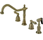 Kingston Brass KB1793ALBS Widespread Kitchen Faucet, Antique Open Box. Fixed Price $299.00.