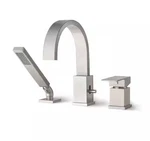 Yasinu Single Handle 2-SPRAY Tub Shower Faucet 1.8 Gpm In. Brushed Nickel. Fixed Price $149.95.