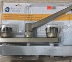 Boston Harbor 4" Centerset Kitchen Faucet Stainless W/ Side Spray. Fixed Price $25.00.
