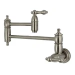 Kingston Brass Restoration Pot Filler Brushed Nickel 8TO1BY8IN Spout Height. Fixed Price $391.63.