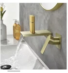 Ukishiro Miko Single-handle High Pressure Wall Mounted Waterfall Bathroom Faucet. Fixed Price $89.00.