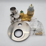 Hansgrohe Ecostat Modern Pressure Shower Valve Trim In Brushed Nickel. Fixed Price $119.95.