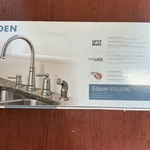 New Moen Edison 87042SRS One-handle Kitchen Faucet W/soap Dispenser B178. Fixed Price $127.46.
