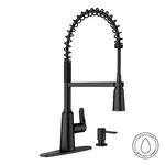 Moen Edwyn 87807BL Single Handle Deck-mount Pull-down Kitchen Faucet Matte. Fixed Price $189.00.