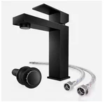Phiestina 1-HANDLE Bathroom Faucet W/pop- Drain & Supply Lines Matte Black. Fixed Price $39.07.