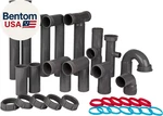 Universal 1-1/2" Kitchen Sink Drain With P-trap Complete Plumbing Repair. Fixed Price $55.28.