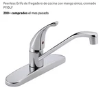 Peerless P110LF Chrome Single-handle Low Arc Centerset 4IN Kitchen Faucet. Fixed Price $30.00.
