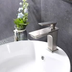 Aquaterior Bathroom Faucet To Vessel Sink Basin Mixer Tap Brushed Nickel AQT0026. Fixed Price $78.90.