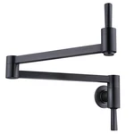 Wowow Pot Filler Faucet Black - Solid Brass Patent Design, Wall Mo.... Fixed Price $163.70.