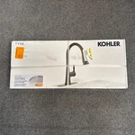 Kohler Tyne Single-handle Pull-down Sprayer Kitchen Faucet Matte Black. Fixed Price $89.00.