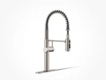 Kohler Crue 22973-VS Kitchen Faucet W/ 3-FN Sprayhead Slight Wear. Fixed Price $625.95.