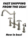 Kingston Brass KS127.TXBS French Country 1.8 Gpm Bridge Kitchen - Nickel. Fixed Price $139.00.