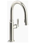 Kohler Edalyn K-28358-RT2-SN Touchless Pull Out Kitchen Faucet Polished Nickel. Fixed Price $748.00.