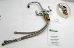Whitehaus WHKSDLV38104C Vintage 2 Handle Bar Faucet Short Gooseneck Swivel Spout. Fixed Price $684.99.