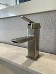 Moen S6700BN 90 Degree Single Handle Low Arc Bathroom Faucet - Brushed Nickel. Fixed Price $349.47.