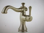 Delta 597LF-MPU Cassidy 1 Hole Bathroom Faucet W Metal Pop-up Champagne Bronze. Fixed Price $164.79.