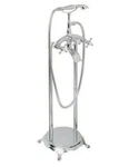 Akdy 3-HANDLE Freestanding Floor Mount Claw Foot Faucet Bathtub Filler. Fixed Price $179.99.