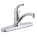 Elkay LK1000CR Three Hole Deck Mount Kitchen Faucet Lever Handle + Plate. Fixed Price $135.96.