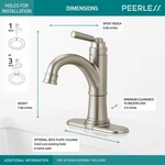 Peerless P1523LF-BN Single-handle Bathroom Faucet Brushed Nickel. Fixed Price $313.74.
