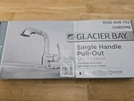 Glacier Bay Dunning Pull-out Laundry Faucet W/ Dual Spray Chrome 1005409732. Fixed Price $35.00.