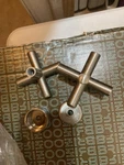 Brizo Trevi 6416721-BN Two Cross Handle One Set Bar Prep From Faucet. Fixed Price $45.00.
