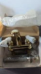Danze Bathroom Faucet Sheridan Brass Finish White Handles 063-3032-6 Brand New. Fixed Price $36.24.