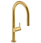 Kohler K-28268-2MB Components Pull Down Kitchen Faucet, Brushed Moderne Brass. Fixed Price $715.00.
