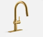 Kohler Clarus Pull-down Kitchen Faucet Single Handle Brushed Moderne Brass. Fixed Price $159.00.
