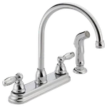 Peerless Claymore Two Handle Kitchen Faucet Chrome-certified Refurbished. Fixed Price $68.00.