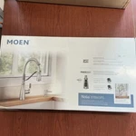 New Moen 87886SRS Nolia Pulldown Kitchen Faucet Stainless W/soap Dispenser B182. Fixed Price $189.95.