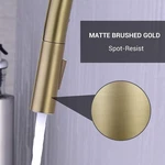 Sensor Touch Kitchen Sink Faucet Brushed Gold With Pull Down Sprayer Stainless. Fixed Price $140.00.
