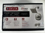 Delta Portwood Set -tub Neck-shower Head -rough In Valve- Open Box. Fixed Price $79.85.