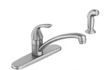 Moen 87202SRS Adler Low Arc 1-HANDLE Kitchen Faucet W/ Side Spray Stainless. Fixed Price $64.99.