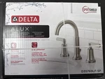 Delta D35769LF-SP Alux Two Handle Widespread Spotshield Brushed Nickel Faucet. Fixed Price $79.99.