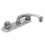 Gerber Style Kitchen Two Handle Faucet With Spray Chrome Plated Finish Lead-free. Fixed Price $75.99.