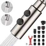 Tioriy Metal Kitchen Faucet Head Replacement, Pull Down Spray Brushed Nickel. Fixed Price $24.41.
